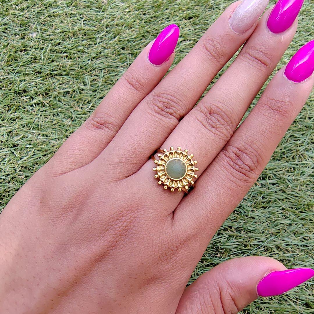 Bague Aventurine - Juliana Bijoux